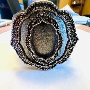 Lucky Brand Silver Rose Design Bracelet